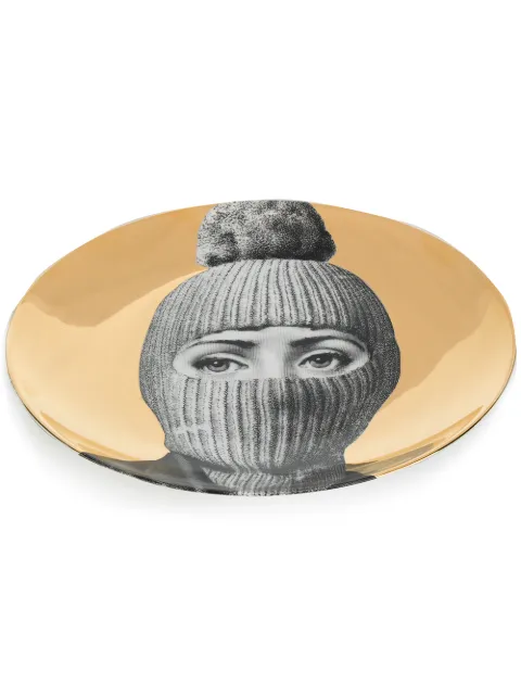 Fornasetti masked woman plate