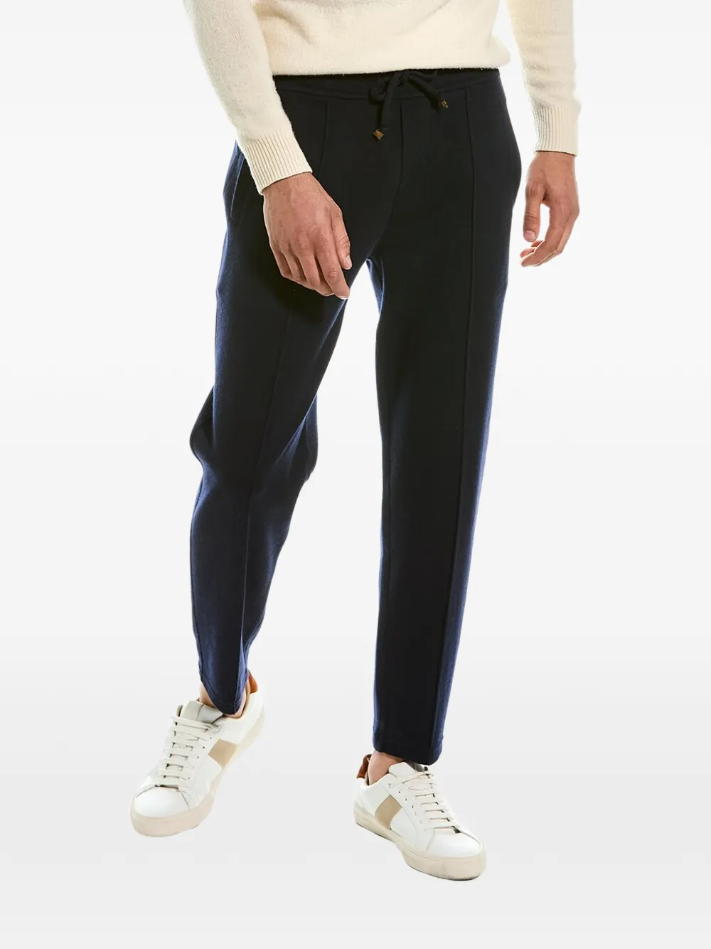 Brunello Cucinelli Joggingbroek met trekkoord Blauw