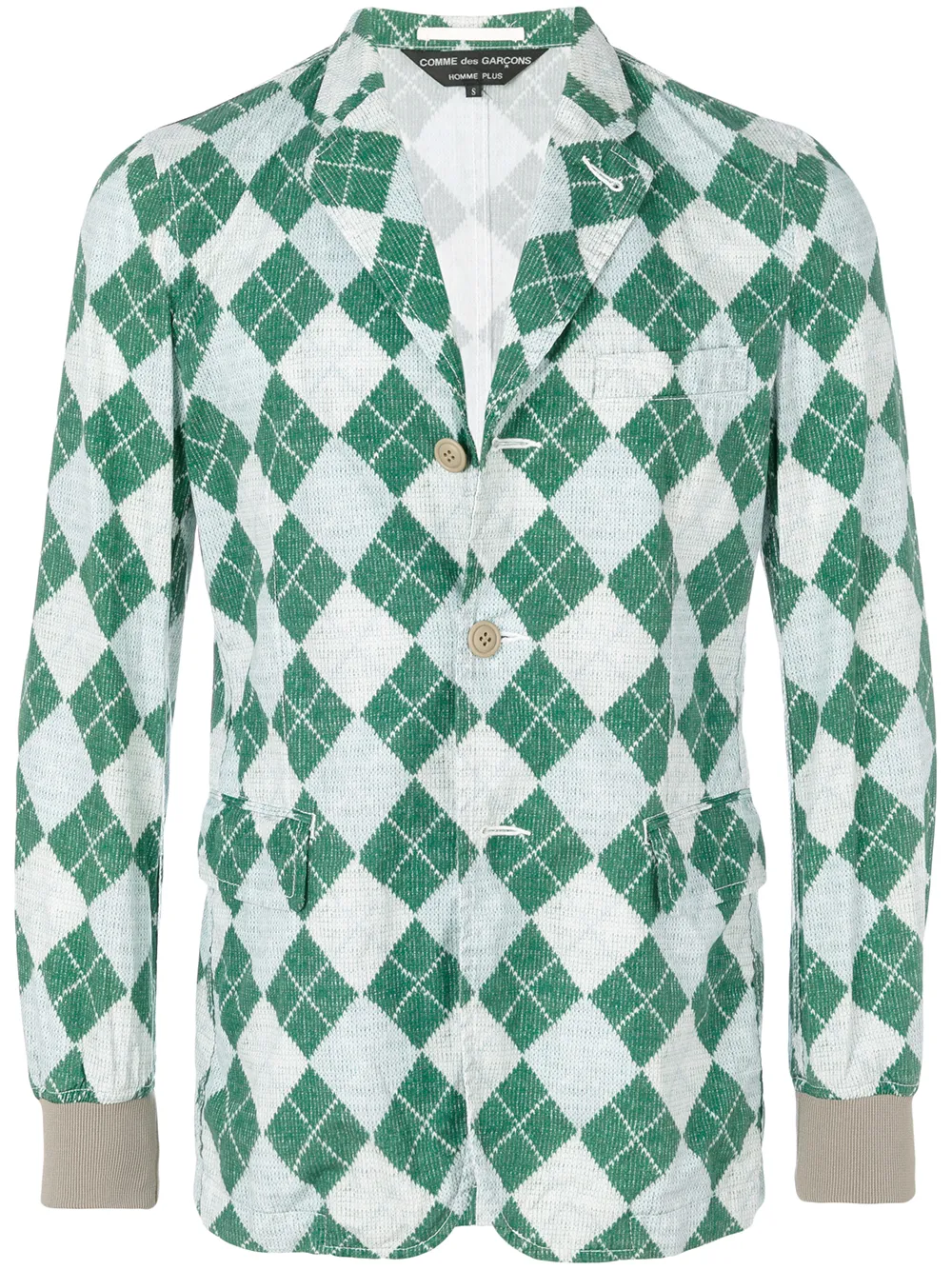 

Comme Des Garçons Pre-Owned knit printed jacket - Multicolour
