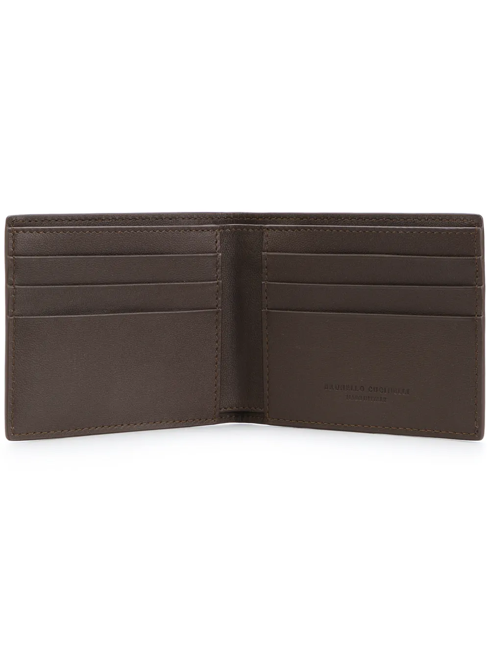  Brunello Cucinelli Classic Bifold Wallet - Brown 