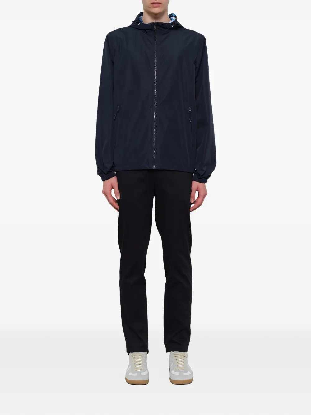  Kenzo K Way Wendbare Kapuzenjacke   Blau 