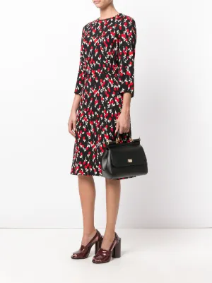 Borsa Sicily media in pelle di vitello matelassé in Nero da Donna |  Dolce\u0026Gabbana®