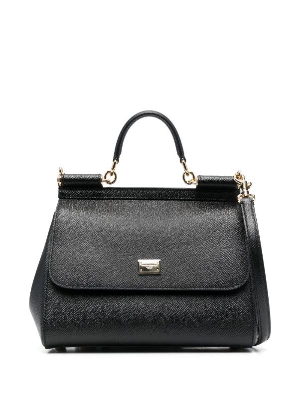 Dolce & Gabbana Sicily Soft Small Bag in Black