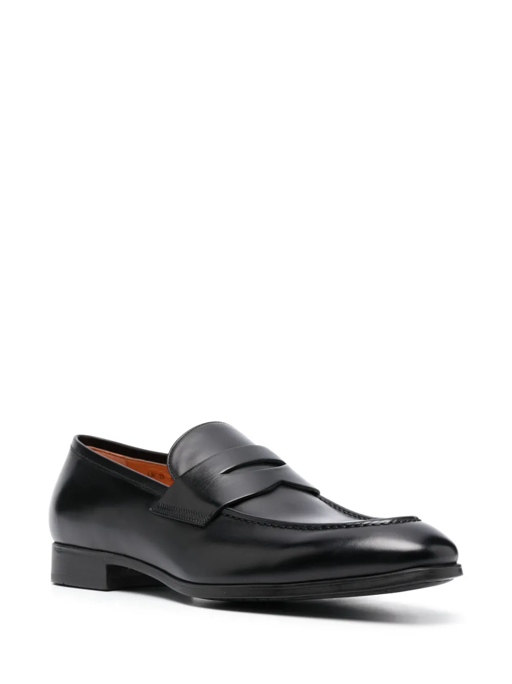 Santoni classic loafers - Zwart