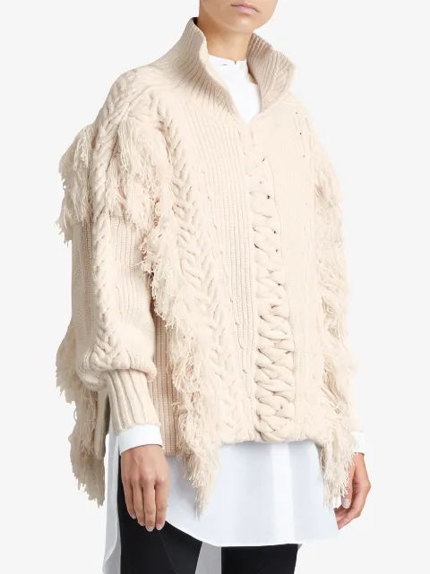 oversized fringe sweater