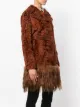Valentino embossed fur coat