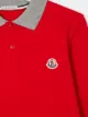 Moncler Kids قميص بولو طويل بأكمام