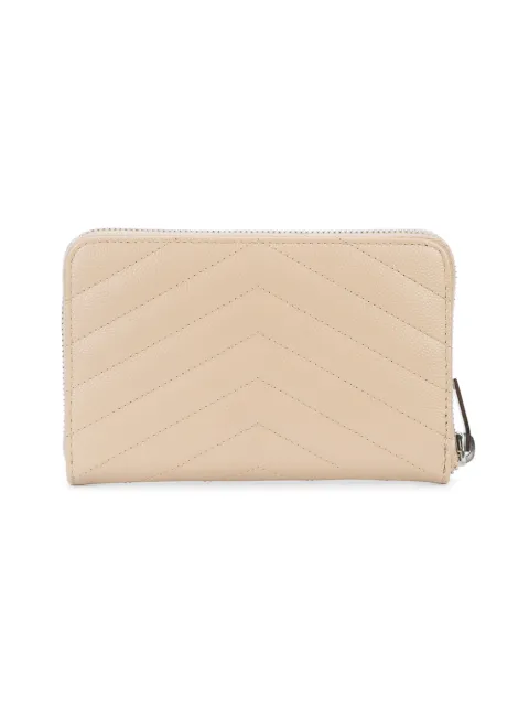 saint laurent monogram zip around wallet