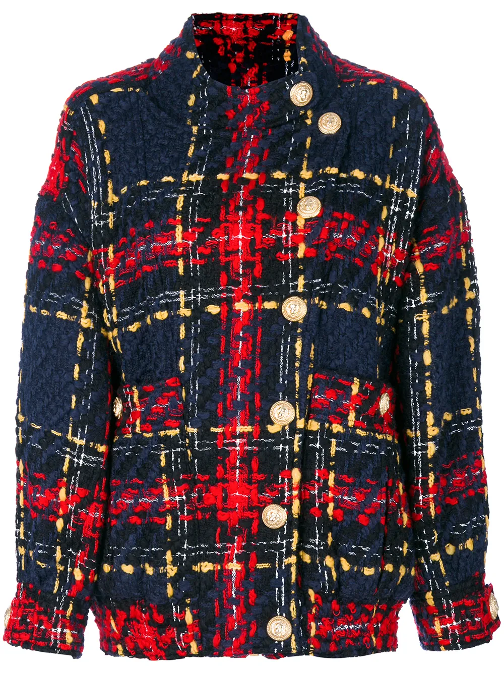 Balmain Tweed Bomber Jacket - Farfetch