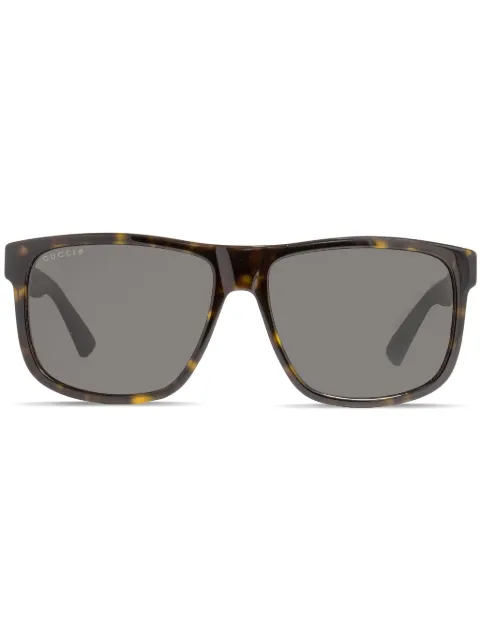 Gucci Eyewear Web detail square-framed sunglasses
