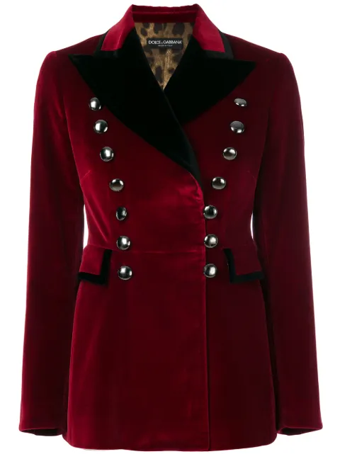 Click to view more detailed imagery on our partner's website Dolce & Gabbana Military Blazer In Red