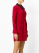 RED Valentino Seidenkleid mit Schleifen-Kragen