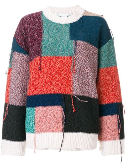 Stella McCartney Knitted Patchwork Jumper - Farfetch