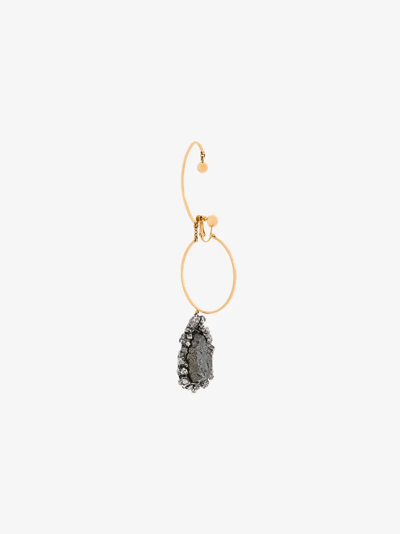Alexander McQueen jewelled hoop earring