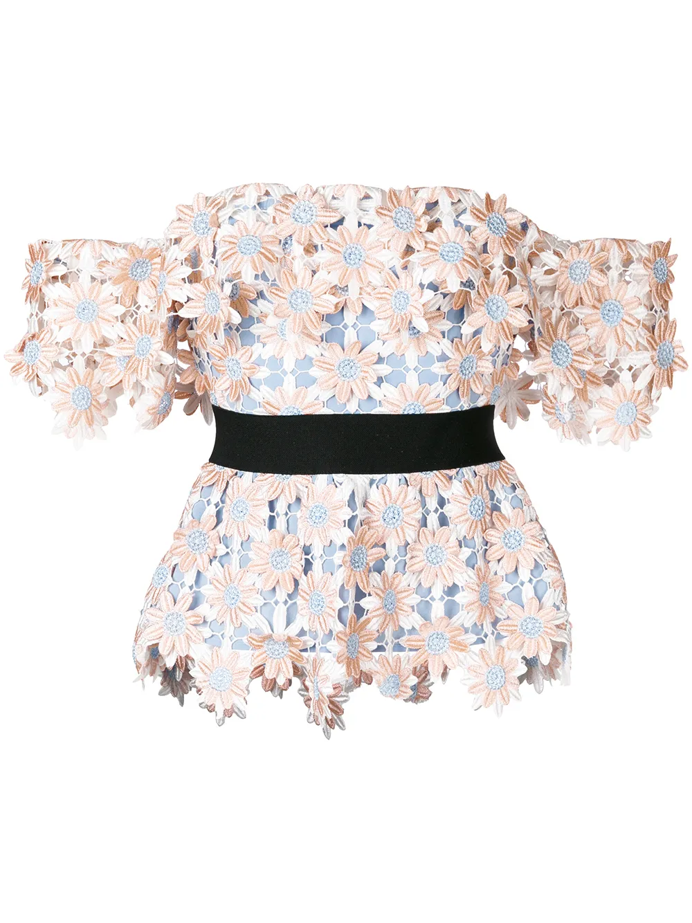 Self-Portrait off-the-shoulder blouse | Pink | Image 1