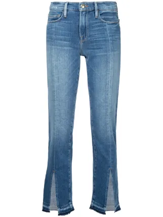 frame split hem jeans