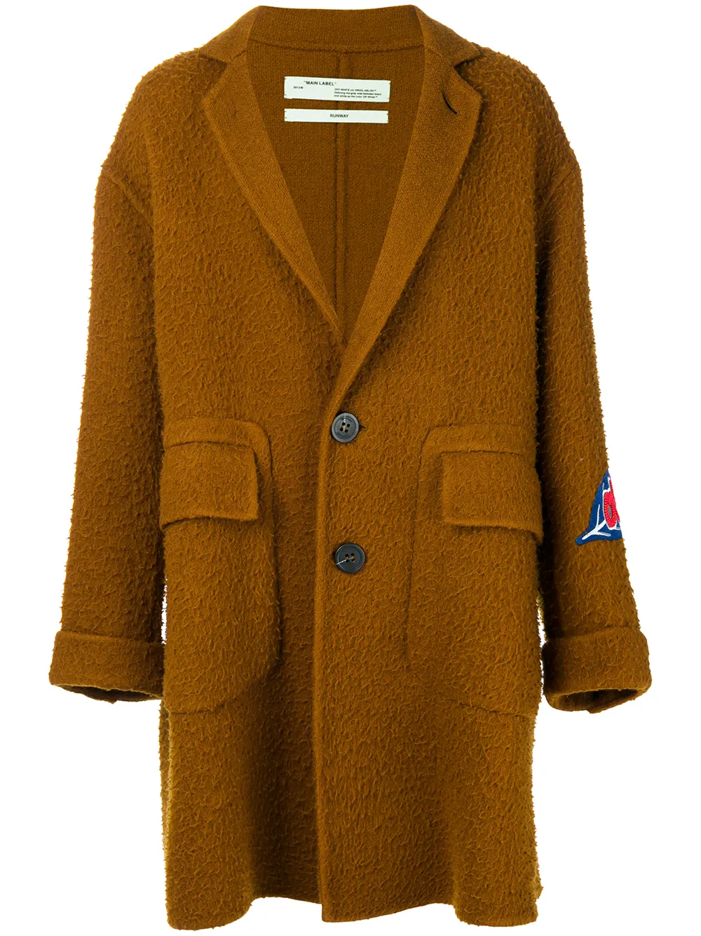 Offwhite Oversized Coat 2,517 Buy AW17 Online Fast Delivery, Price