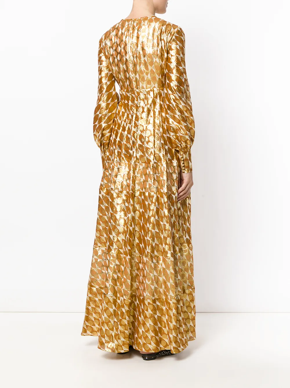 tory burch 刺绣超长连衣裙