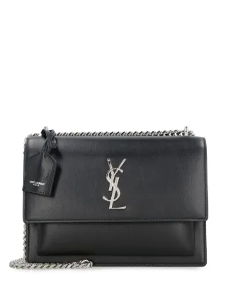 Saint Laurent Medium Sunset Shoulder Bag Black FARFETCH