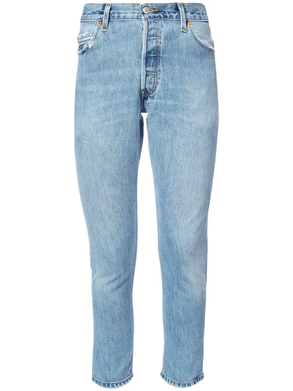 high rise slim fit jeans