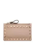 Valentino Garavani Rockstud-embellished wallet - Brown