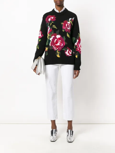 dolce and gabbana floral sweater