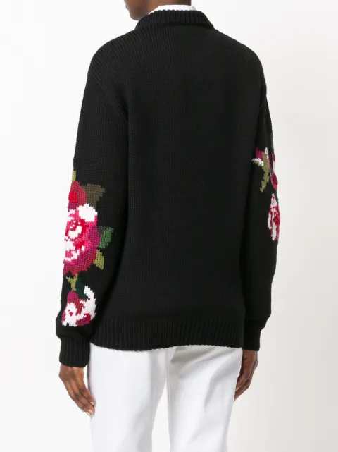 dolce and gabbana floral sweater