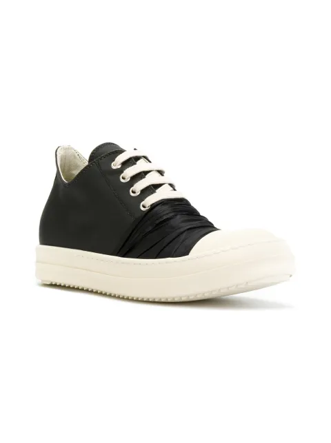 rick owens drkshdw lace up low top sneakers black