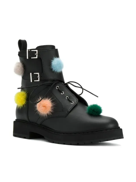 fendi pom pom shoes