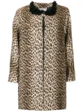Antonio Marras leopard printed coat - Brown