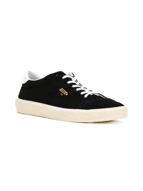 GOLDEN GOOSE Black Suede Tennis Sneakers | ModeSens