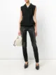 الصورة 2 من Versace Jeans Couture جينز ضيق مزين بالكريستال