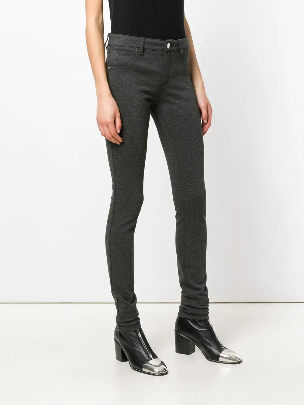 Versace Jeans pantalones con diseÃ±o de cinco bolsillos - Gris - Versace |  Mystilo