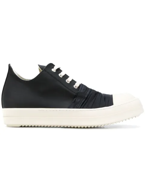 rick owens drkshdw lace up low top sneakers black