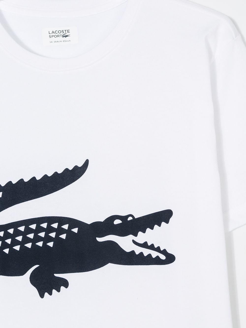 фото Lacoste Kids подростковая футболка с круглым вырезом 'Crocodile'