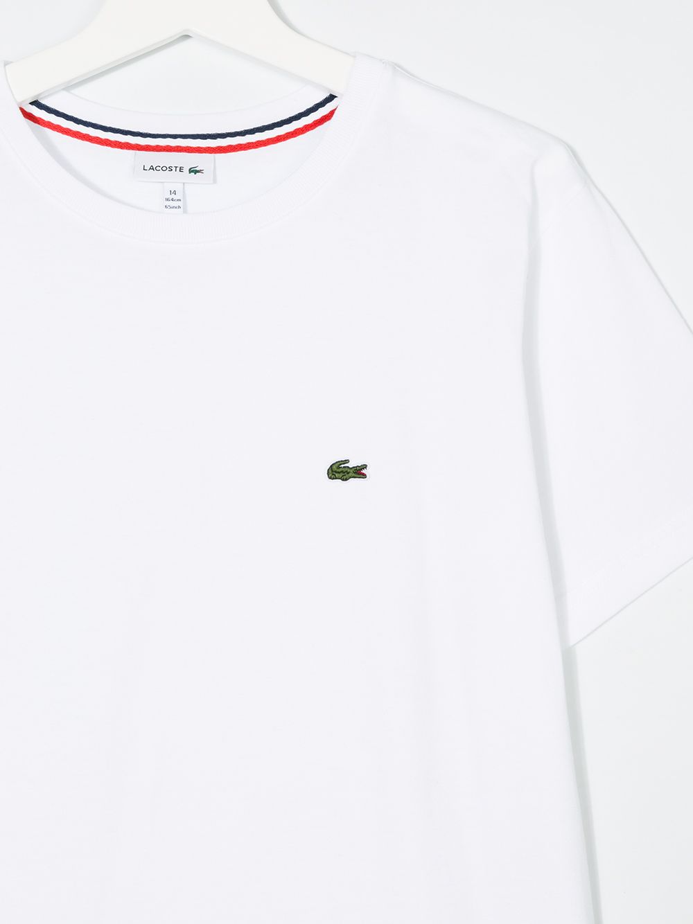 фото Lacoste kids подростковая футболка с логотипом