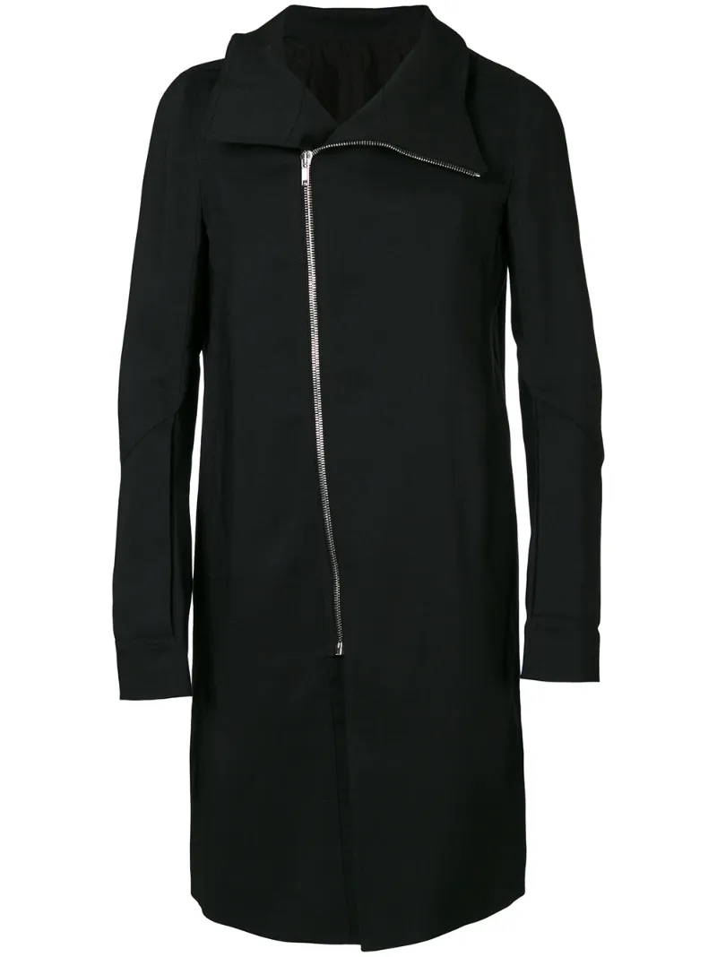 пальто со смещенной молнией Rick Owens