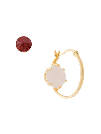 Iosiani Puro Reversed Rose Quartz Earrings Farfetch Iosiani Puro Reversed Rose Quartz Earrings