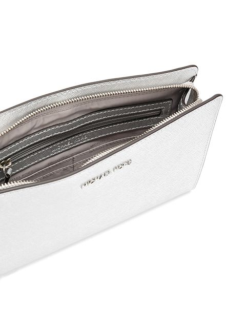 michael kors clutch bag silver