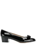 Ferragamo Vara bow patent pumps - Black