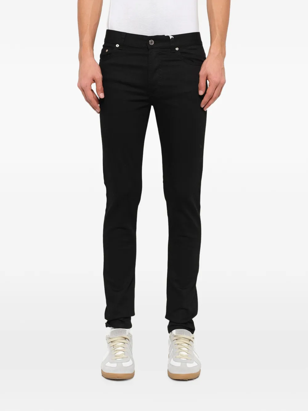 Givenchy Jeans aderenti con stelle ricamate - Nero