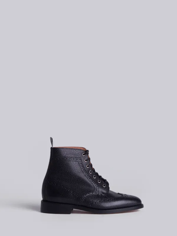 wingtip ankle boots