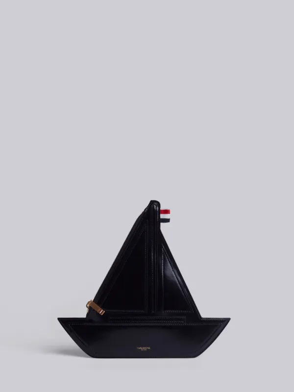 Sailboat Clutch In Calf Leather