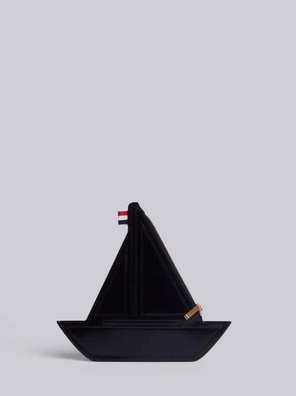 Sailboat Clutch In Calf Leather