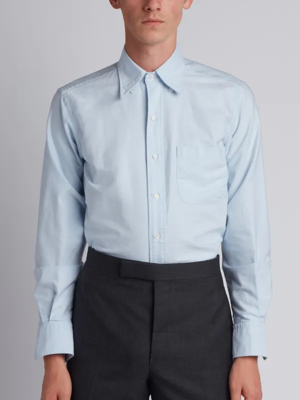 Classic Long Sleeve Shirt In Blue Oxford