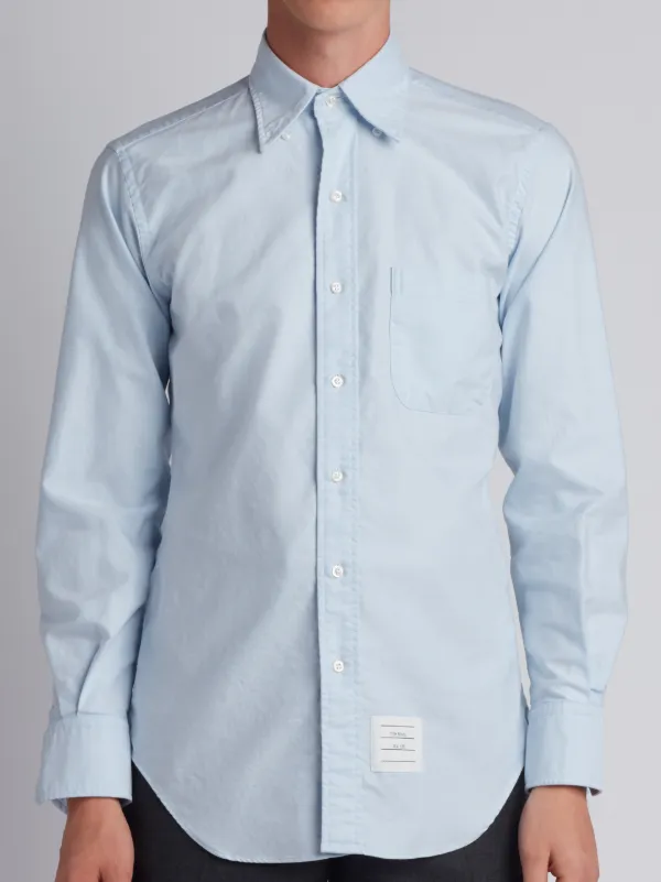 Classic Long Sleeve Shirt In Blue Oxford
