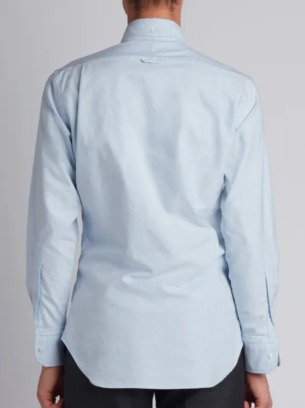 Classic Long Sleeve Shirt In Blue Oxford