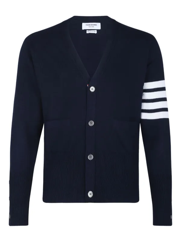 Thom Browne 4-Bar Cashmere Cardigan | Blue | FARFETCH