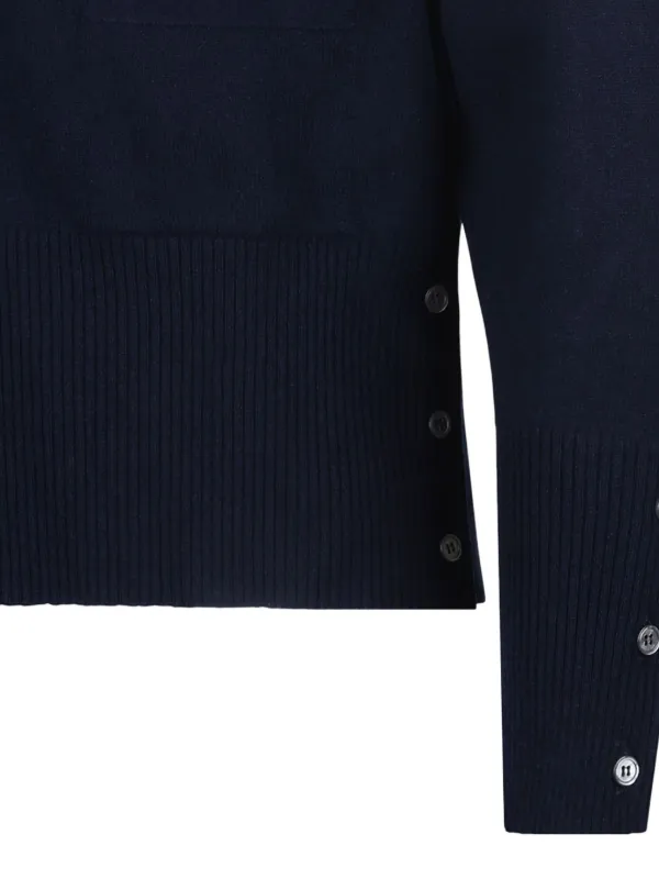 Thom Browne Cardigan De Cashmere | Azul | FARFETCH BR