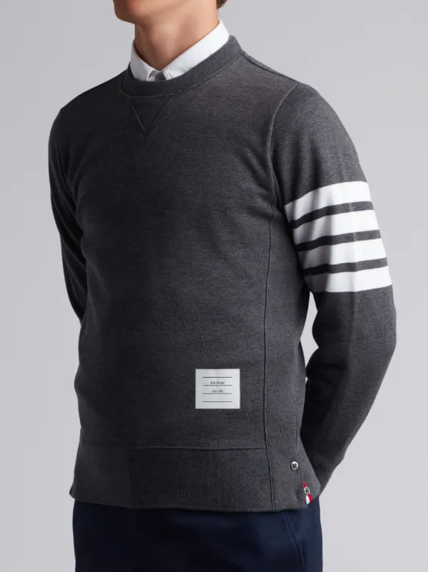 Pullover Sweatshirt With Engineered 4-Bar Stripe